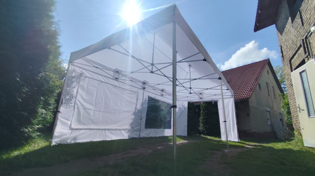 Faltpavillon weiß